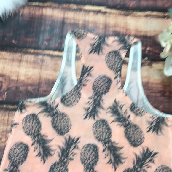 LAST ONE Pink Pineapple Loose Fit Soft Tank - Picture 6 of 8
